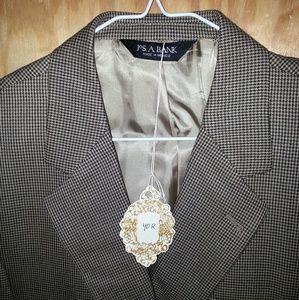 Men's Brown Jos A Bank Retro Sports Coat Size 40 R